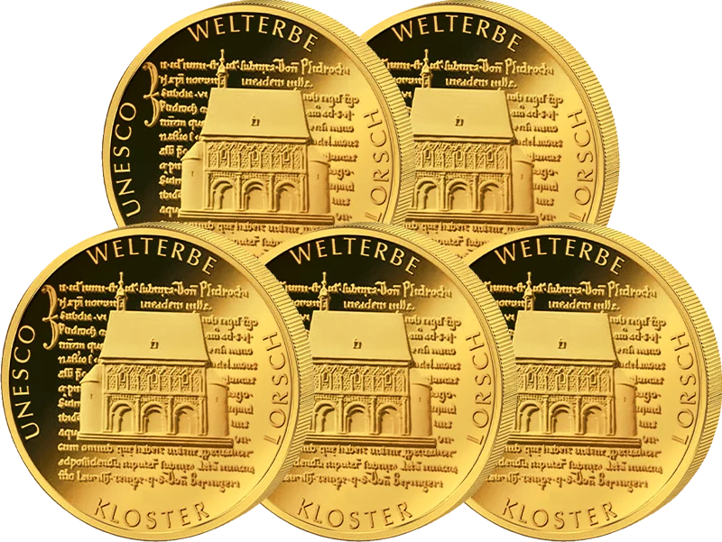 100 euros République fédérale d'Allemagne Site du patrimoine mondial de l'UNESCO Abbaye de Lorsch 2014 État neuf (A-J)