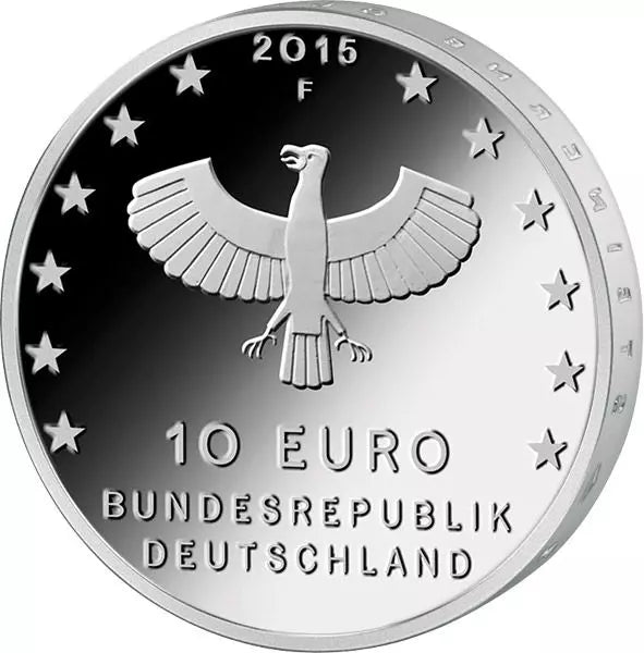 Pièce commémorative de 10 euros, République fédérale d'Allemagne, millénaire de Leipzig, 2015, épreuve