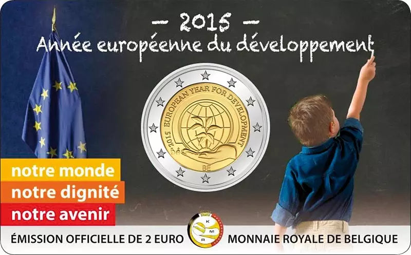 2 euros Belgique Année européenne du développement 2015