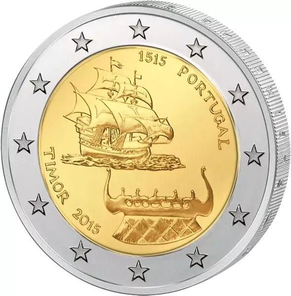 2 euros Portugal 500 ans de Timor portugais 2015