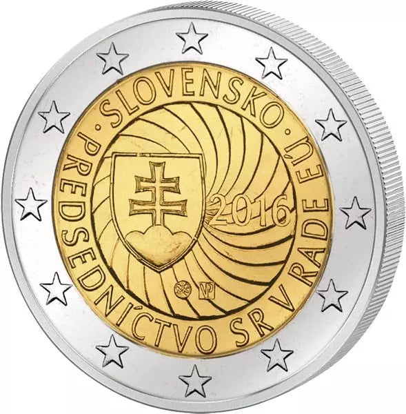 2 euros Slovaquie Présidence du Conseil de l'UE 2016