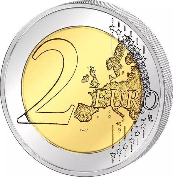2 euros Malte. De la part d'enfants, avec solidarité et amour. 2016