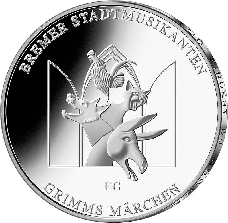 Pièce de 20 euros, Allemagne, Musiciens de la ville de Brême 2017, état neuf