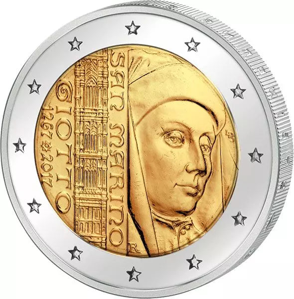 2 euros Saint-Marin 750e anniversaire de Giotto 2017