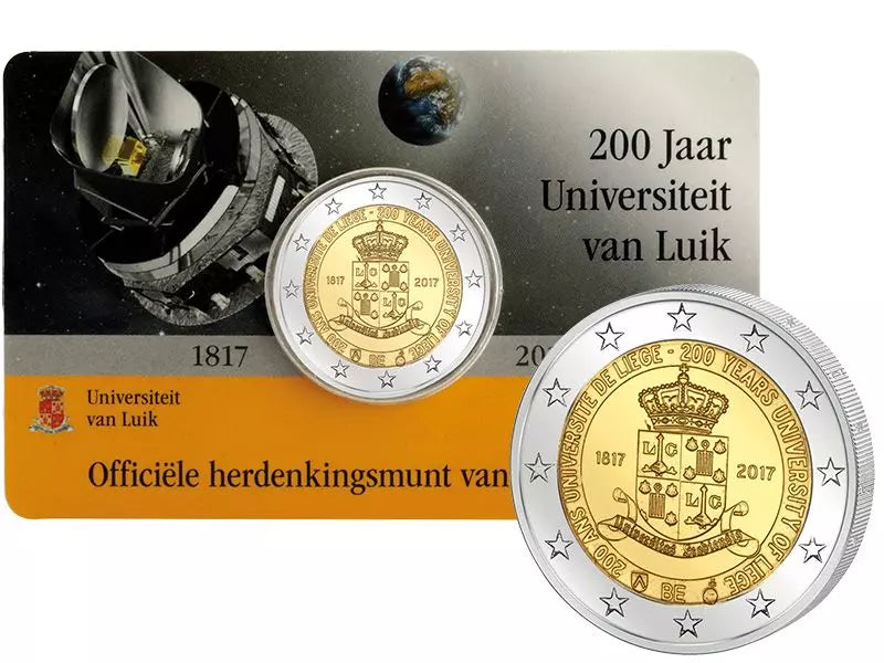 2 euros Belgique 200 ans de l'Université de Liège 2017