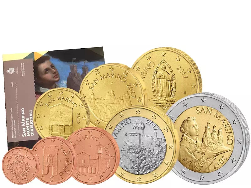 Coffret de pièces de monnaie en euros de Saint-Marin 2017