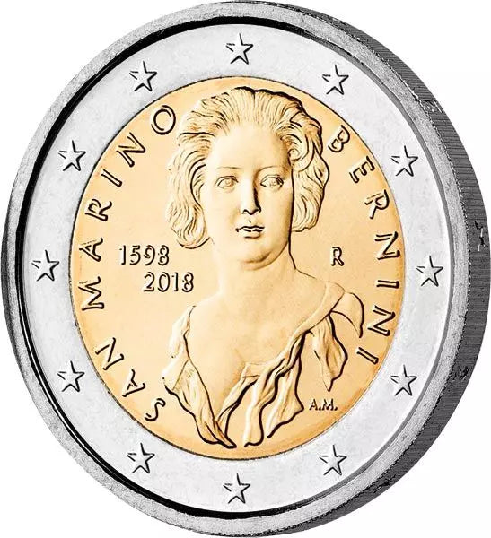 2 euros Saint-Marin 420e anniversaire de Gian Lorenzo Bernini 2018