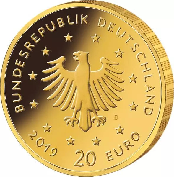 20 euros pour l'Allemagne, oiseaux indigènes, faucon pèlerin, 2019