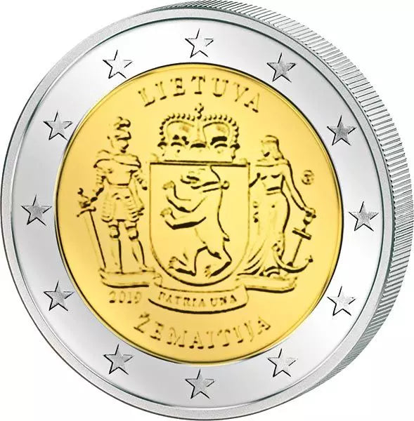 2 euros Lituanie Régions ethnographiques lituaniennes Zemaitija 2019