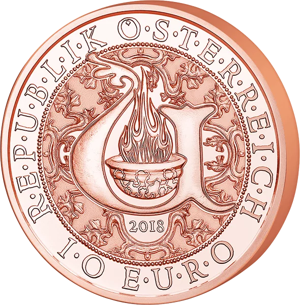 10 euros Autriche Messagers célestes Ange de lumière Uriel 2018