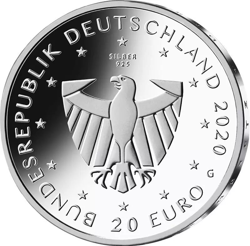 Pièce de 20 euros, République fédérale d'Allemagne, 900 ans de Fribourg, 2020, état neuf