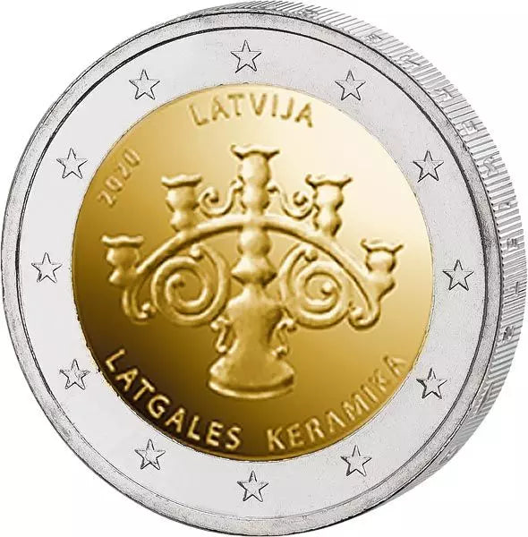 2 euros Lettonie Céramique Latgalienne 2020